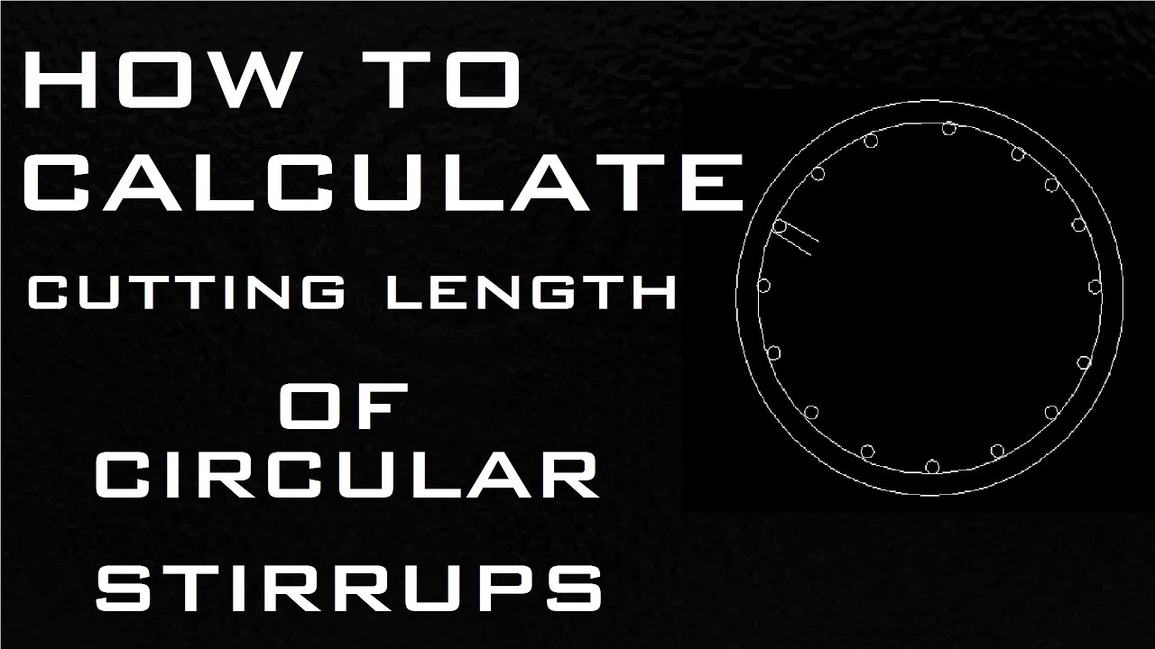 How to Calculate Cutting Length of Square Stirrups in Beam and Column |  Civil Engineering - YouTube