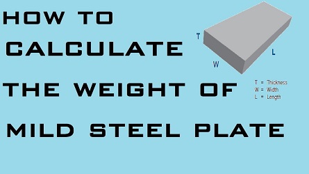 How To Calculate Weight Of Mild Steel Plate