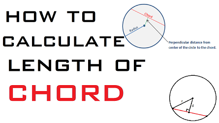 How To Calculate Length Of Chord For Circle