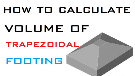 How To Calculate Volume of Trapezoidal Footing
