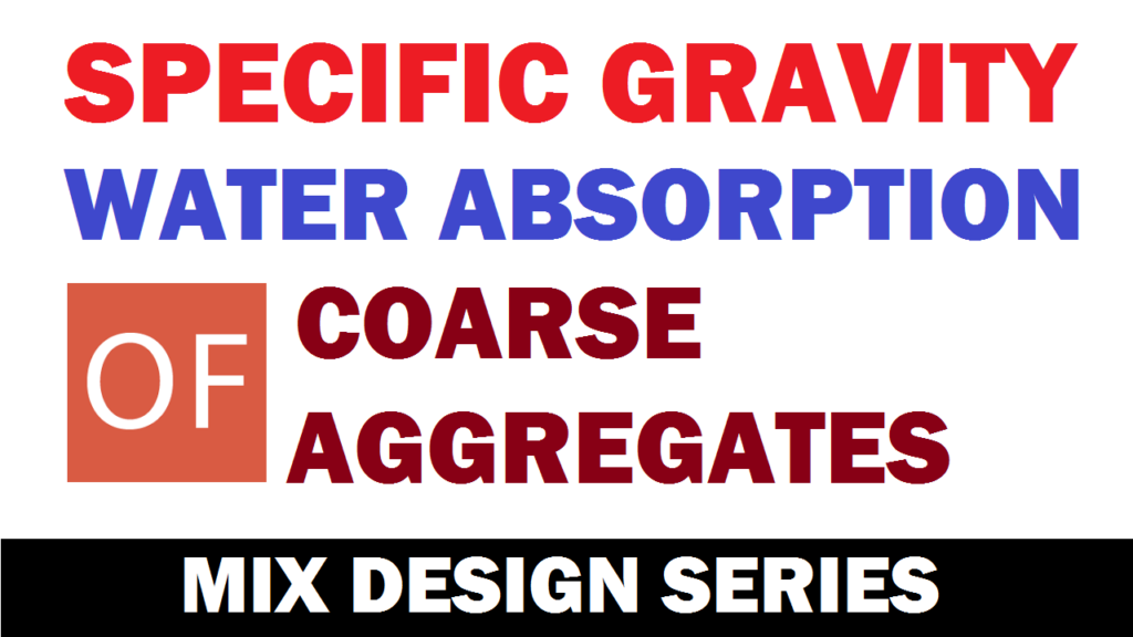 Sp. Gravity & Water Absorption Of Coarse Aggregate