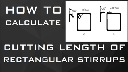 Cutting Length of Rectangular Shape Stirrups
