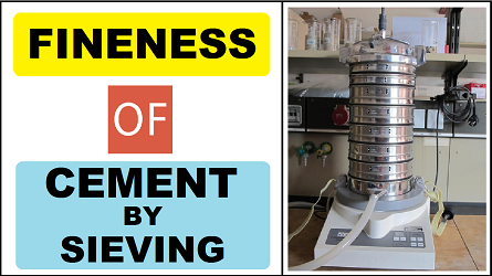 Determination of Fineness of Cement by Sieving