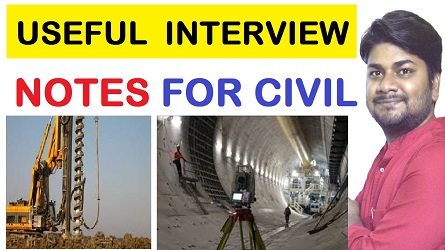 Basic Civil Engineering Useful Notes for Interview