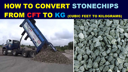 How to Convert Stonechips from CFT to KG