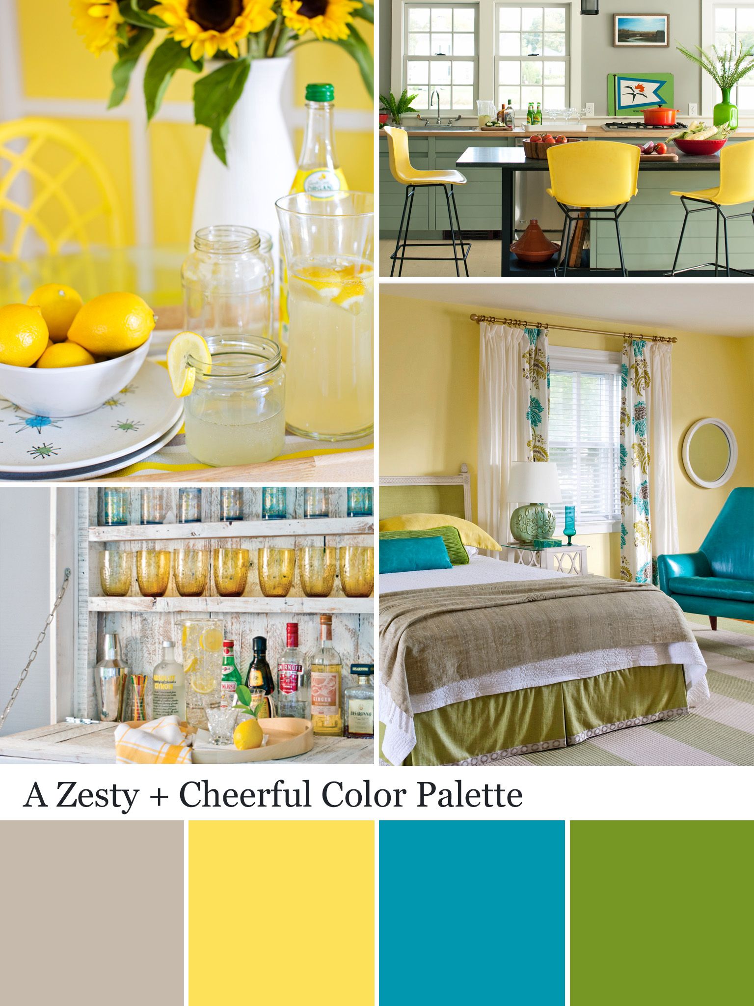 Lemon Kitchen Decor: Color Palette