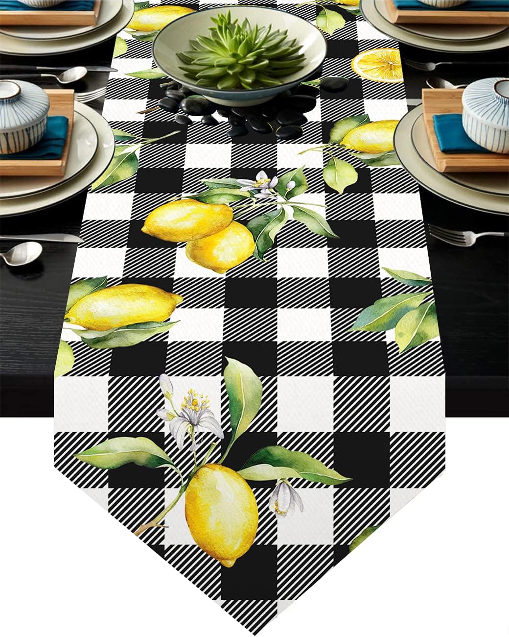 Lemon Kitchen Decor: Textiles