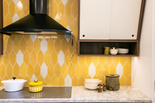 Bold Color Tiles kitchen wall Tiles