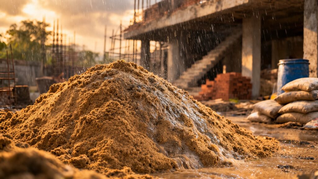 Bulking of Sand in Concrete