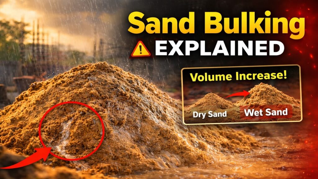 bulking of sand in concrete explained