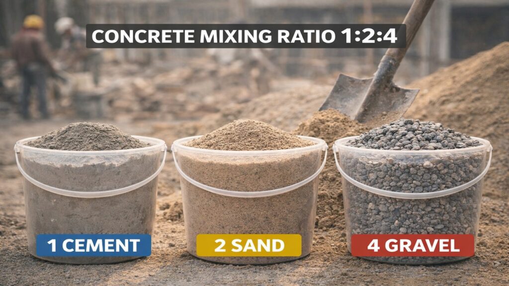 bulking of sand in concrete ratio