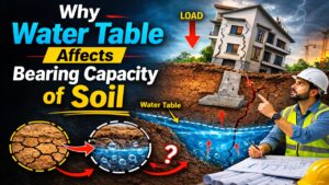 water table effect on soil bearing capacity
